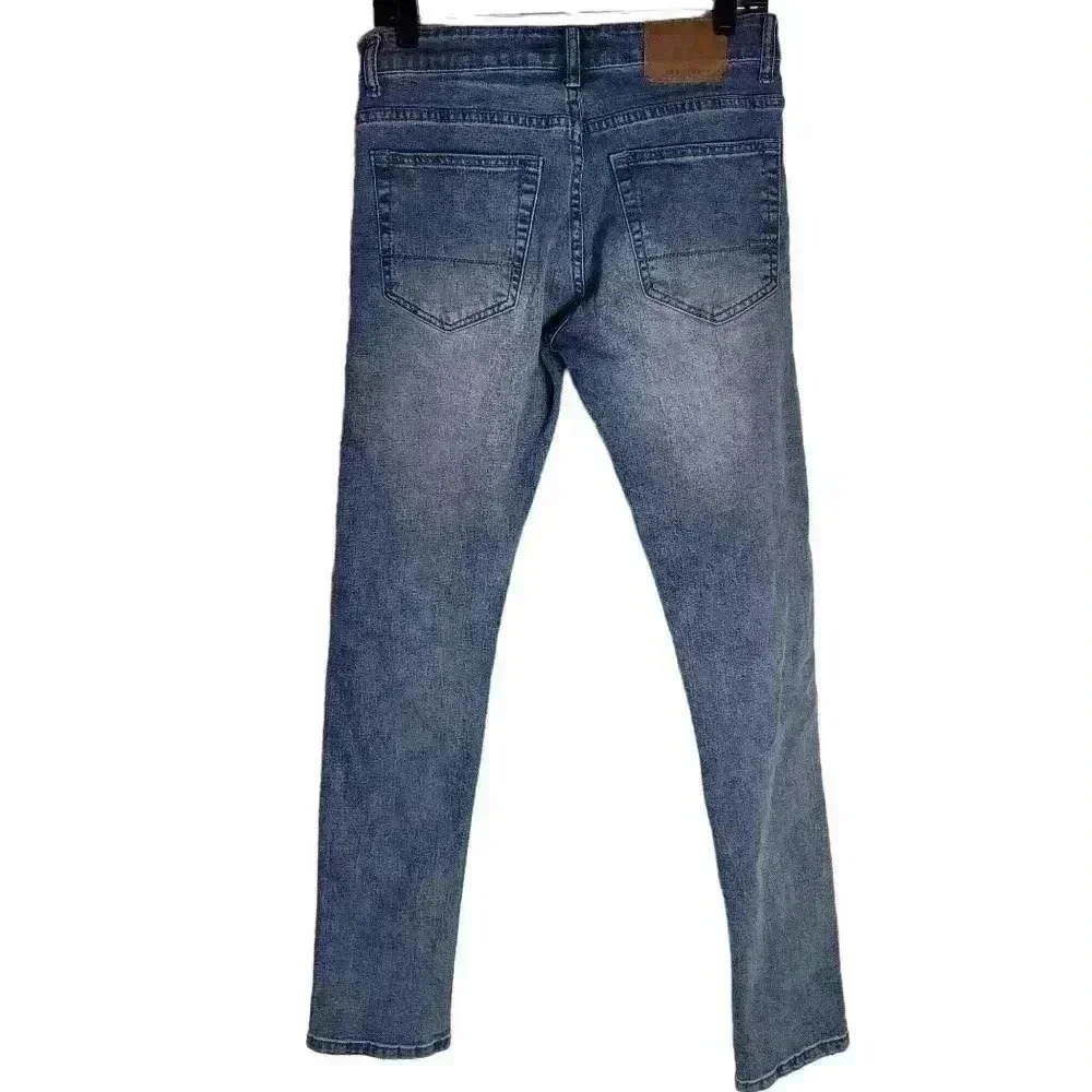 Aeropostale Skinny Denim Jeans Men's Size 30/32Blue 5-Pocket Whisker - Picture 2 of 10